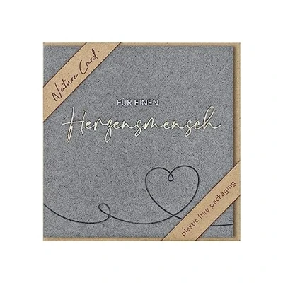 Abbildung von bsb Herzensmensch Karte Kraftpapier mit tollem Motiv Nachhaltige Umschlag Geschenk beste Freundin oder Freund Liebe &amp; Freundschaft 15,5 x cm