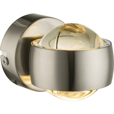 Abbildung von Globo Wandleuchte LED Wandlampe Glas Metall Wohnzimmerleuchte 78290, Innen, fest integriert, Warmweiß, Wohnzimmer, Schlafzimmer, Esszimmer, Küche, Flur