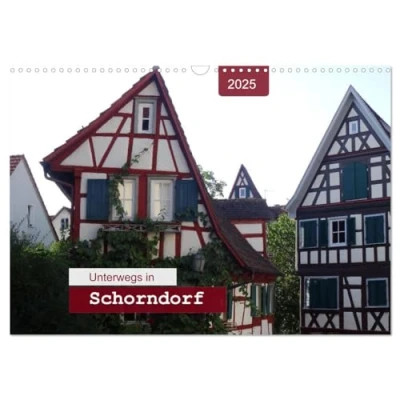 Abbildung von Unterwegs in Schorndorf (Wandkalender 2025 DIN A3 quer), CALVENDO Monatskalender