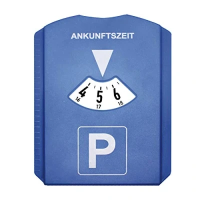 Abbildung von Petex Parkscheibe mit Eiskratzer 4500, blau weiß, 15,5 x 12 cm