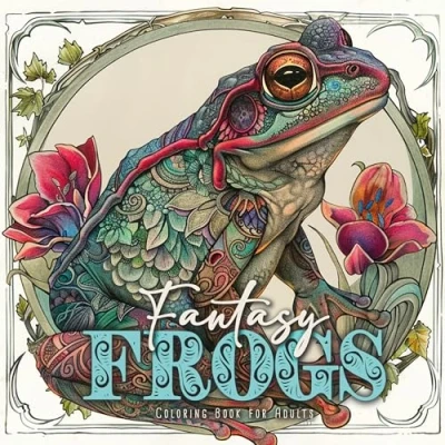 Abbildung von Fantasie Frösche Malbuch für Erwachsene: Frosch Erwachsene Ausmalbuch: cute frogs Coloring ... Book for Adults magical
