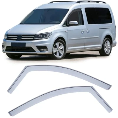 Abbildung von Windabweiser Regenabweiser Windschutz Hell für VW Caddy 4 SA ab 15