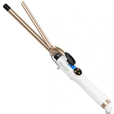 Abbildung von Hoson 13mm Lockenstab Pro Curl, Keramik Turmalin Beschichtung Lockenstab, LCD Display 9 Hitzeeinstellung 110 ℃ 210 mit Handschuh für alle Haartypen