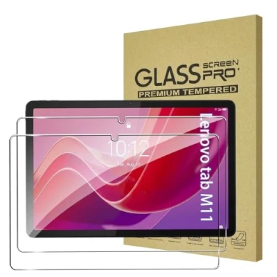 Abbildung von FDHYFGDY 2 Stück Schutzfolie für Lenovo Tab M11 Panzerglas, Kratzfest, blasenfrei, Härtegrad 9H, Displayschutzfolie (11 Zoll)
