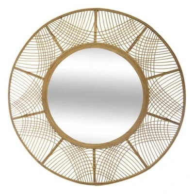 Abbildung von Atmosphera Spiegel Ina Bambus D 89 cm Beige