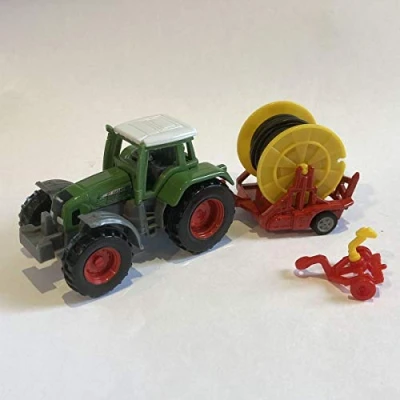 Abbildung von siku 1677, Fendt Traktor mit Bewässerungshaspel, Metall/Kunststoff, Multicolor, Abnehmbare Verteilerspritze
