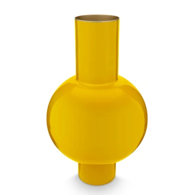 Abbildung von PIP STUDIO Vase Metal medium ockergelb 24 x 40 cm