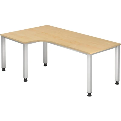 Abbildung von HAMMERBACHER höhenverstellbarer Schreibtisch VQS82/3/S ahorn
