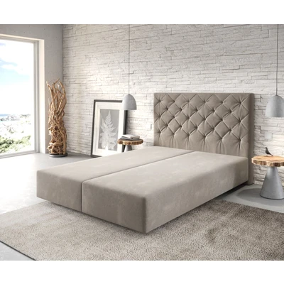 Abbildung von DELIFE Boxspringbett Dream Great, Mikrofaser Beige 140x200 cm