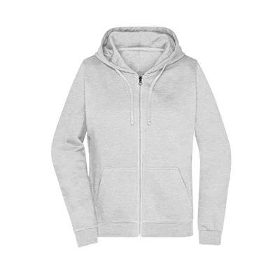 Abbildung von James &amp; Nicholson Damen Basic Kapuzen Sweatjacke Leicht taillierte mit Kapuze Farbe: ash Grösse: XL