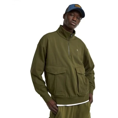 Abbildung von G STAR Rovic Skipper Loose Sweatshirt, Herren, Größe: XL, Shadow olive