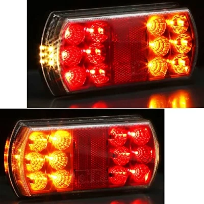 Abbildung von AGRISHOP Anhänger Rückleuchten Set 2PCS Rücklichter Für Rücklicht 12/24v