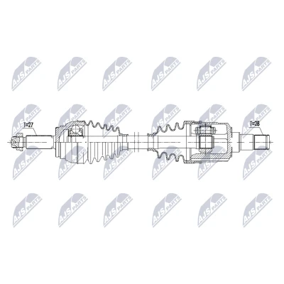 Abbildung von Antriebswelle NTY NPW KA 408