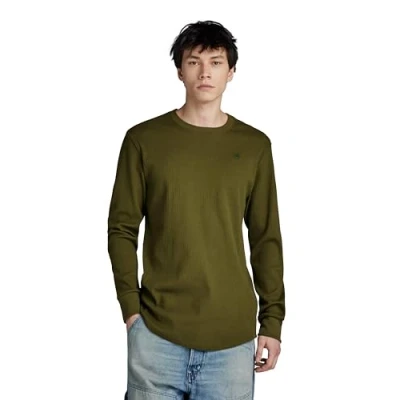 Abbildung von G STAR RAW Herren Lash T Shirt, Grün (dark olive D16397 D289 C744), L