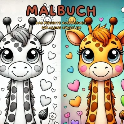 Abbildung von Kinder Malbuch: Das Ausmalbuch für kleine Künstler. Süße und niedliche Tiere zum Ausmalen Entdecken ab 4 Jahren Ein kreatives Abenteuer voller Spaß Fantasie!