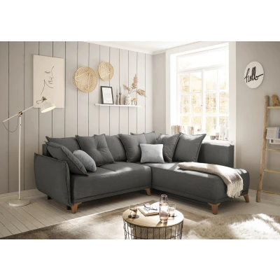 Abbildung von ED EXCITING DESIGN Ecksofa &quot;Pamplona L Form&quot;, mit Bettfunktion, Bettkasten, Rücken und Zierkissen, frei im Raum