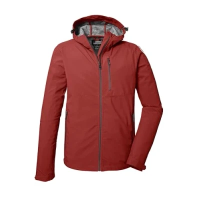Abbildung von killtec Herren Softshelljacke/Outdoorjacke mit Kapuze KOS 259 MN SFTSHLL JCKT, ziegelrot, L, 41367 000
