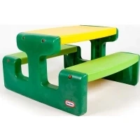 Abbildung von Little Tikes Large Picnic Table, Innen &amp; Außen, Grün, Gelb, Kunststoff, CE, 6 Person(en), 3 Jahr(e)