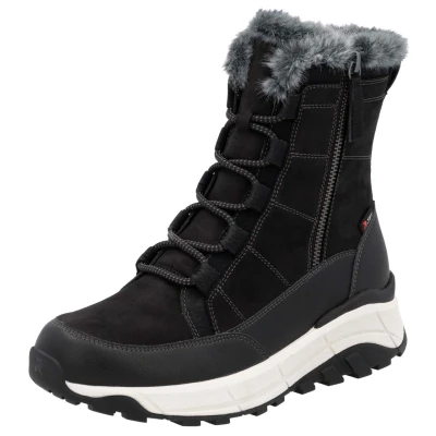 Abbildung von Rieker Evolution Snowboot/Winterstiefel, Damen, Größe: 39, Urbanschwarz Schuhe