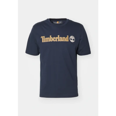 Abbildung von Timberland Kennebec River Linear LOGO Short Sleeve Tshirt print, Herren, Größe: Small, Dark sapphire
