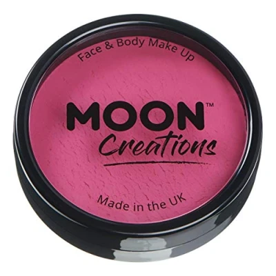Abbildung von Moon Creations Pro Gesichts und Körper Make up, professionelle Farbfarben Kuchentöpfe für Gesichtsfarbe, Kostüme, Feste, Halloween Kinder, Erwachsene (Dunkelrosa, 36 g)