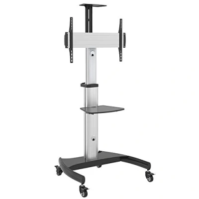 Abbildung von Maclean MC 801 Professional LCD LED OLED QLED Plasma TV Halterung Ständer Standfuß max 70&quot; 50kg VESA 600x400 Höhenverstellbar