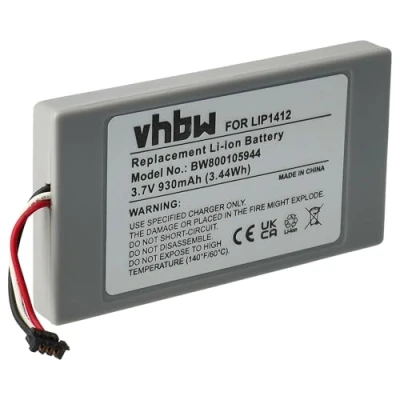 Abbildung von vhbw Akku kompatibel mit Sony Playstation Portable PSP Go N100, N1000, N1001, N1002, N1003, NA1006 Ersatz für LIP1412 (Li Ion, 930mAh, 3.7V)