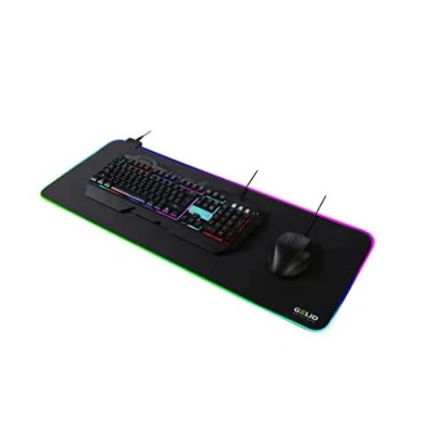Abbildung von Gelid Solutions Nova Mauspad XL Gaming Mousepad mit LED Beleuchtung Schreibtischunterlage Groß (80x30cm)