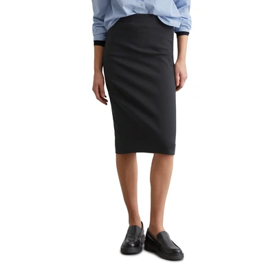 Abbildung von Marc O&#039;Polo Skirt MIDI Lenght Bleistiftrock, Damen, Größe: 36, Deep night blue