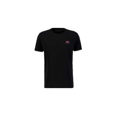 Abbildung von Alpha Industries Tshirt print, Herren, Größe: Small, Black dark mag