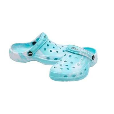 Abbildung von 2SHOE Clogs und Mules für Kinder, Mädchen, Unisex, Kinder Sandalen, rutschfest, Klassische Clogs, Türkis, 27/28 EU