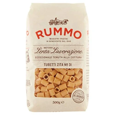 Abbildung von 5x Rummo Tubetti Zita N. 31 Hartweizengrieß Pasta Italienische Nudeln 500g Packung + Italian Gourmet Polpa di Pomodoro 400g Dose