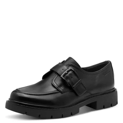 Abbildung von Tamaris Slipper, Damen, Größe: 40, Black nappa Leder/synthetik