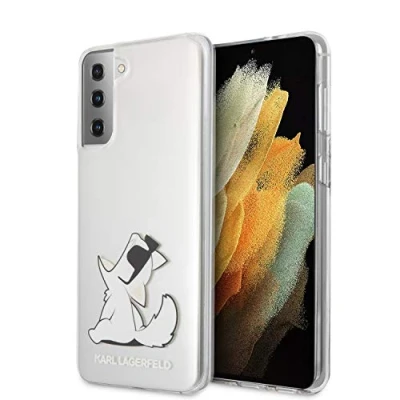 Abbildung von KARL LAGERFELD, Hard Cover, Choupette Eats für Samsung Galaxy S21 Plus, transparent