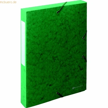 Abbildung von 10 x Exacompta Dokumentenbox A4 Exa Box Scotten 600g/qm mit Gummizug g