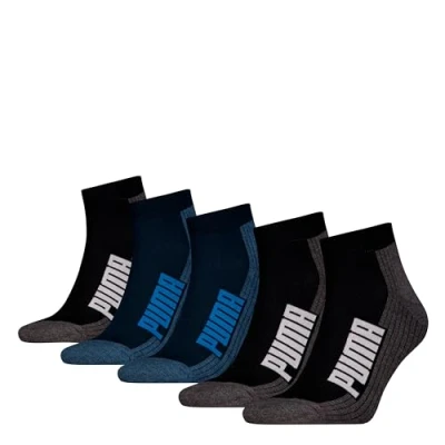 Abbildung von PUMA Unisex Cushioned Quarter, Blue/Black New, 39/42 (5er Pack)