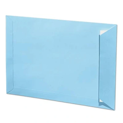 Abbildung von ARTOZ 100x DIN C4 Umschläge mit Haftklebung ungefüttert 324 x 229 mm Azurblau (Blau) Briefumschläge ohne Fenster Serie 1001