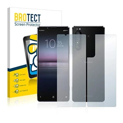 Abbildung von BROTECT Schutzglas für Sony Xperia 1 II (Display+Rückseite) Schutzfolie Panzer Folie Glas [Extrem Kratzfest 9H, Anti Fingerprint, Ultra Transparent]
