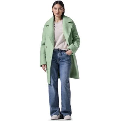 Abbildung von Street One Studio Damen F101211 Mantel in Wolloptik, Light Mint Green, 40