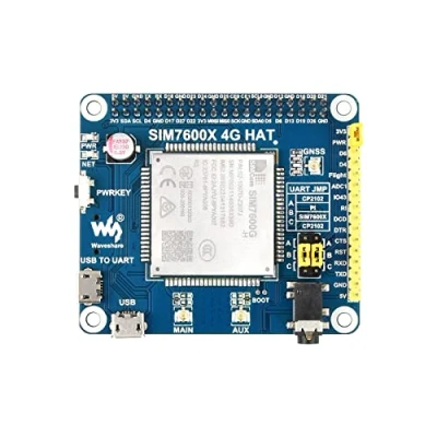 Abbildung von Waveshare 4G/3G/2G/GSM/GPRS/GNSS HAT for Raspberry Pi Jetson Nano Based on SIM7600G H Supports LTE CAT4 up to 150Mbps Downlink Data Transfer The Global Version Positioning Module