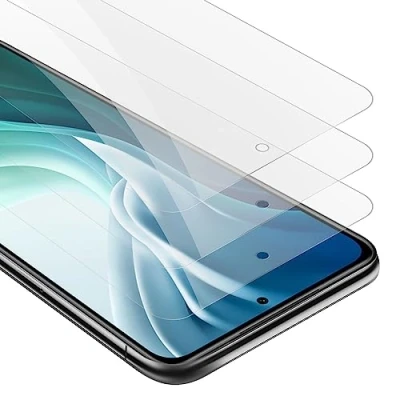 Abbildung von Cadorabo 3x Panzer Schutz Glas für Xiaomi Mi 11i / POCO F3 3 Stück Schutzfolie in Ultra Klar Hüllen freundlich Gehärtetes (Tempered) Dipslayschutz Folie 9H Härte Anti Kratzer