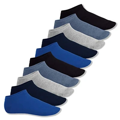 Abbildung von Footstar Herren &amp; Damen Sneaker Socken (10 Paar), Kurze Sportsocken aus Baumwolle Sneak It! Jeanstöne 39 42