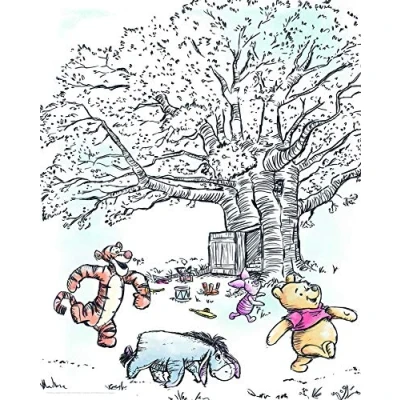 Abbildung von Komar Poster &quot;Winnie Pooh Playground&quot;, Disney, (1 St.), Kinderzimmer, Schlafzimmer, Wohnzimmer