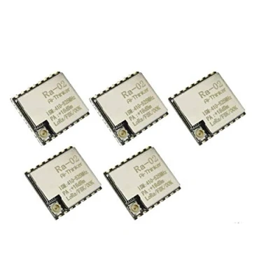 Abbildung von TECNOULAB 5 Stück Ra 02 SX1278 433 MHz drahtlose serielle Schnittstelle UART LoRa Spread Ra02