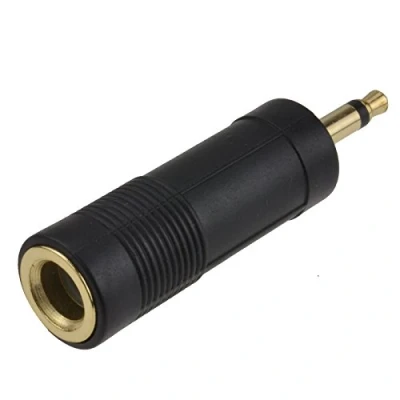 Abbildung von 6,35 mm Mono Klinkenstecker Buchse Zum 3,5 Stecker Audio Adapter Vergoldeten