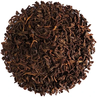 Abbildung von Pu Erh Tee Yunnan China Er Roter Chinesisch Lose Blätter Puerh Neun Jahren Reifezeit Pu&#039;Erh Puh Puer Pure Puher Reh