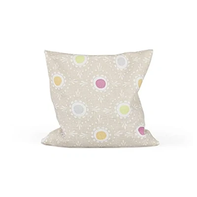 Abbildung von GRÜNSPECHT Traubenkern Kissen 12x12cm, Wärmekissen für Babys &amp; Kleinkinder, bei Blähungen Bauchschmerzen, Punkte beige (152 V4)