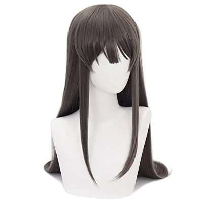 Abbildung von HIROAKIYA Mai Sakurajima Wig, Rascal Does Not Dream of Bunny Girl Senpai Cosplay Wig with Cap