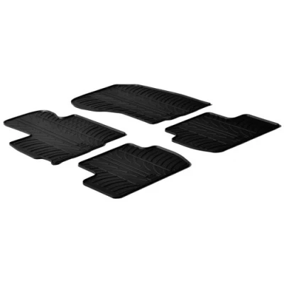 Abbildung von Gledring 0361 Fußmattensatz Gummi vorne und hinten 4 schwarz 750mm 550mm MITSUBISHI: Outlander 2 SUV