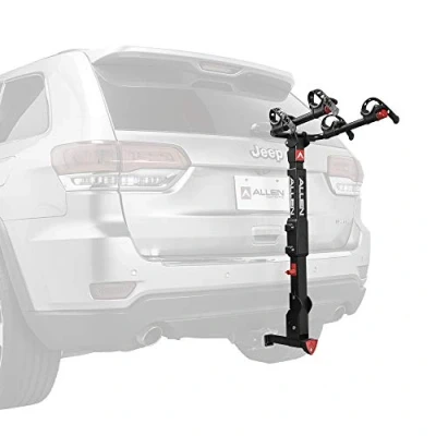 Abbildung von Allen Sports Premier QR525 Fahrradträger für 2 Fahrräder, mit Schnellverschluss, 5,1 cm (2 Zoll) und 1 4 Zoll Anhängerkupplung, Modell QR525, Schwarz